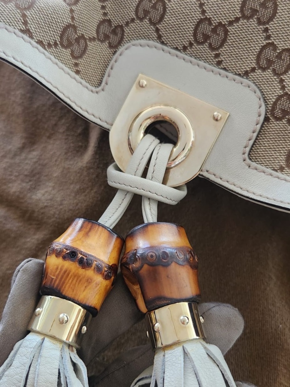 Gucci beige monogram Indy bag - Picture 12 of 12